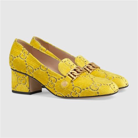 gucci heeled loafers womens|Gucci velvet loafers women's.